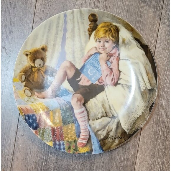 Reco Collectible Plate 1984 Mother Goose Diddle Dumpling John McClelland #13217G - Picture 3 of 12